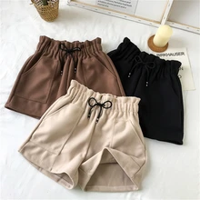 #Special Offers Women Shorts Spring High Waist Shorts Solid Casual Loose Thick Warm Elastic Waist Straight Booty Shorts Pockets #Special Offers Women Shorts Spring High Waist Shorts Solid Casual Loose Thick Warm Elastic Waist Straight Booty Shorts Pockets