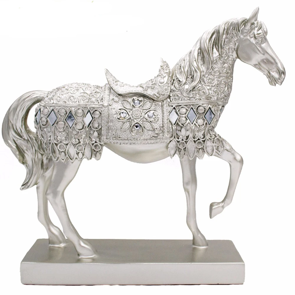 SaiDeKe Home decor Trotting Horse Statue decorations Bedroom