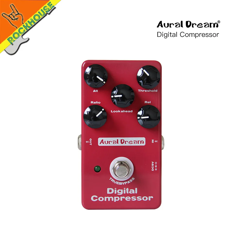 AuralDream Compressor Guitar Effect Pedal Compressor Guitarra Pedal Stompbox Balance Dynamic Output True Bypass Free Shipping