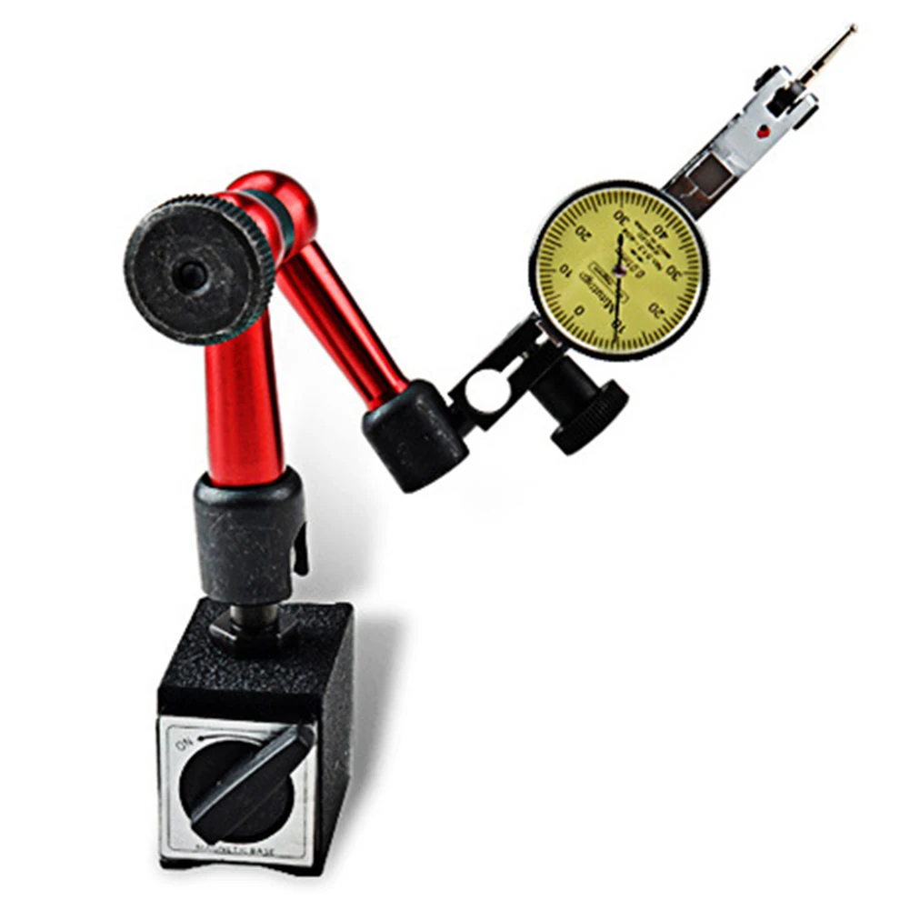 

Universal Mini Scale Dial Test Indicator Set Table Metal Base Flexible Magnetic Measuring Lever Tool Stand Holder