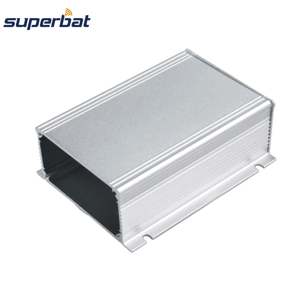 Superbat 4.33 * 2.91 * 1.50 * 실버 압출 알루미늄 인클로저 전자 프로젝트 케이스 (기기 PCB 증폭기용) 110*74*38mm