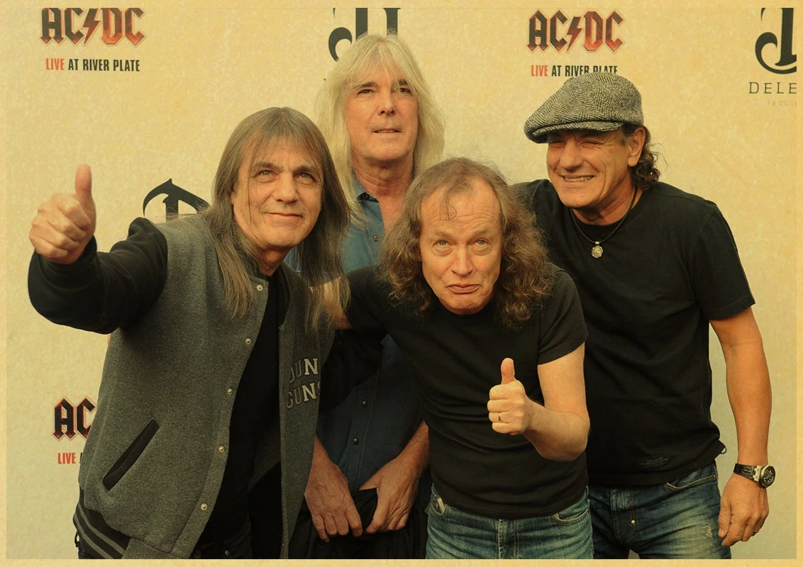 Австралийский рок-группа AC/DC ретро постер ВИНТАЖНЫЙ ПЛАКАТ настенный Декор для дома Бар Кафе высокое качество печать рисунок - Цвет: A016