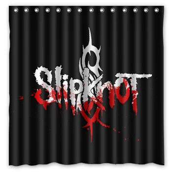 

Slipknot Printed Polyester Shower Curtain Waterproof Home Bathroom Curtains With 12 Hooks 180x180CM