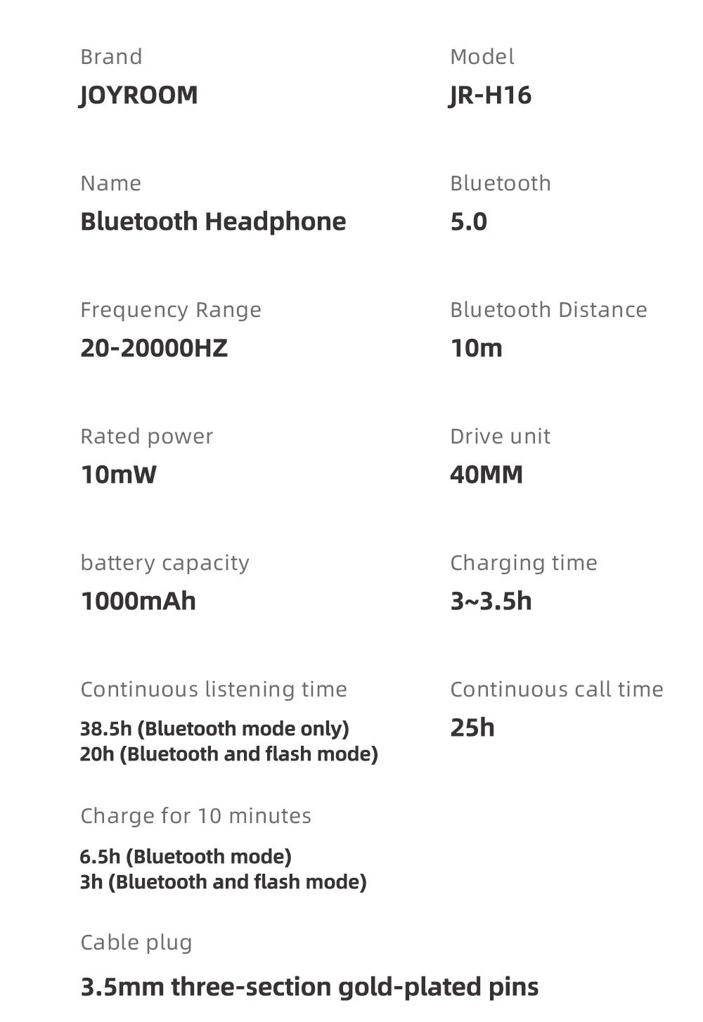 JOYROOM Bluetooth 5,0 беспроводные стерео наушники с CVC шумоподавлением гарнитура сенсорное управление Стерео 7 цветов дыхательный светильник