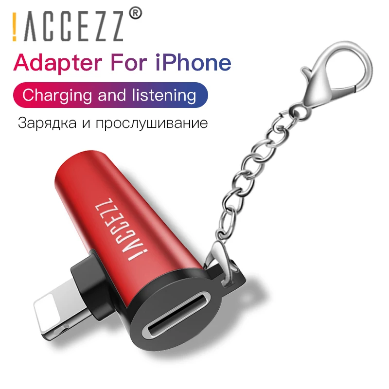 ACCEZZ 2 в 1 для Apple аудио адаптер для iPhone 7 8 X XR XS 3,5 мм разъем для наушников AUX зарядное устройство подслушивающий разъем для iOS 11 12