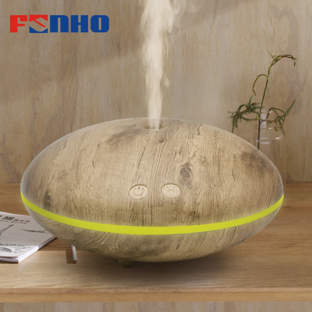

FUNHO 400ml Aroma Essential Oil Diffuser Ultrasonic Air Humidifier with Wood Grain LED Night Lights for Home 80001