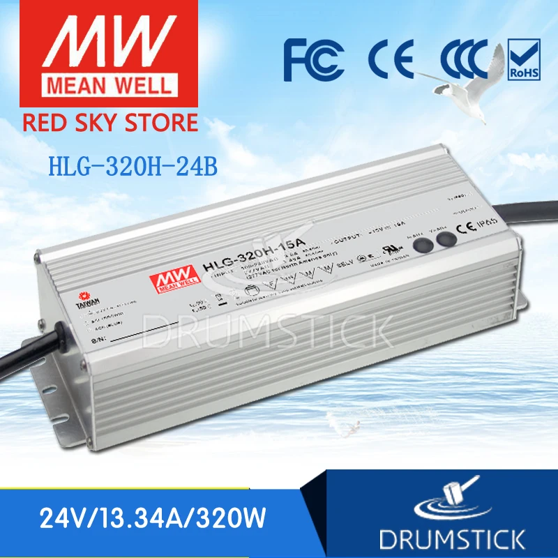 

MEAN WELL HLG-320H-24B 24V 13.34A meanwell HLG-320H 320.16W Single Output LED Driver Power Supply B type