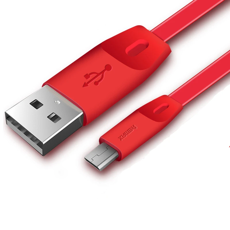 Плоский кабель REMAX 2 м из ТПЭ 2.1A для быстрой зарядки Micro USB синхронизации данных