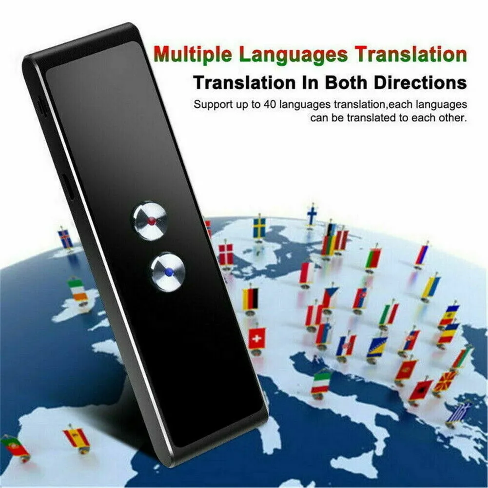 Портативный Smart Instant в режиме реального времени голосовой 42 языков переводчик Bluetooth T8 многоязычный речевой интерактивный инструмент для