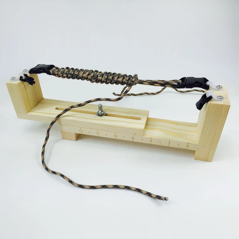 DIY Paracord Jig браслет производитель твердой древесины джиг вязание инструменты Заплетенный в узел парашютный шнур Survial браслет инструмент для плетения поставки