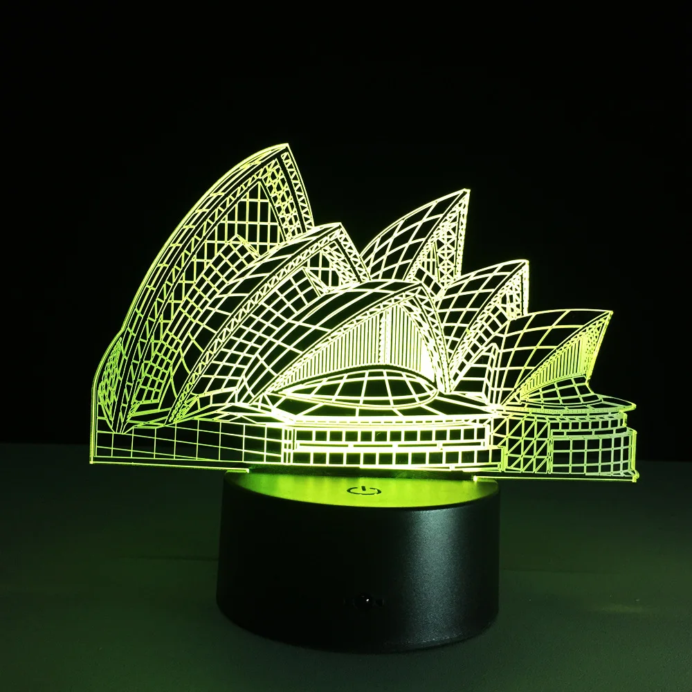 

3D Color Changing Night Light Indoor 3D Night Lamp Australia LED Bulb USB Novelty Light for Gifts