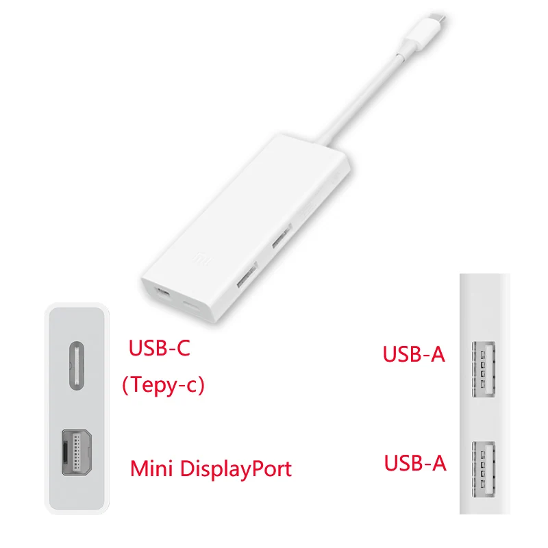 Xiaomi usb type-C к Mini DisplayPort адаптер конвертер для Apple Macbook xiaomi ноутбук