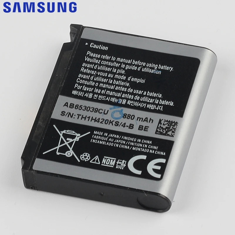 Оригинальная замена samsung Батарея для U900 S7330 F609 E958 U800E E950 U908E U808E AB653039CE AB653039CU AB653039CC AB653039CA