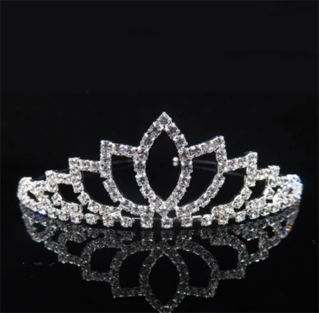 Big Princess Tiara Red Crown Crystal Rhinestone Wedding Accessories Pearl Headband Bridal Hair Headdress Girl Hair Jewelry - Окраска металла: 6