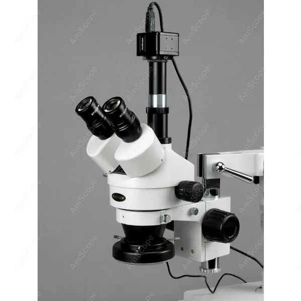 Тринокулярный стереомикроскоп AmScope поставки 7X 45X с переменной 144 светодиодный