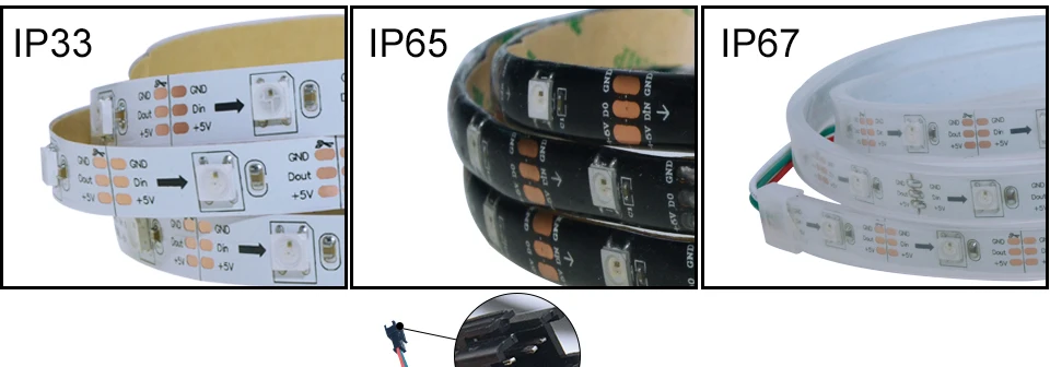 ws2812B IC LED strip light (4)