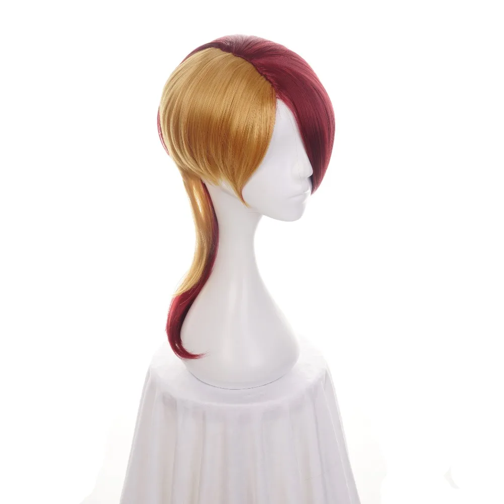 Ccutoo 45 см Land of the Lustrous Rutile красный золотой смешанные синтетические волосы косплей парик термостойкие вечерние парики