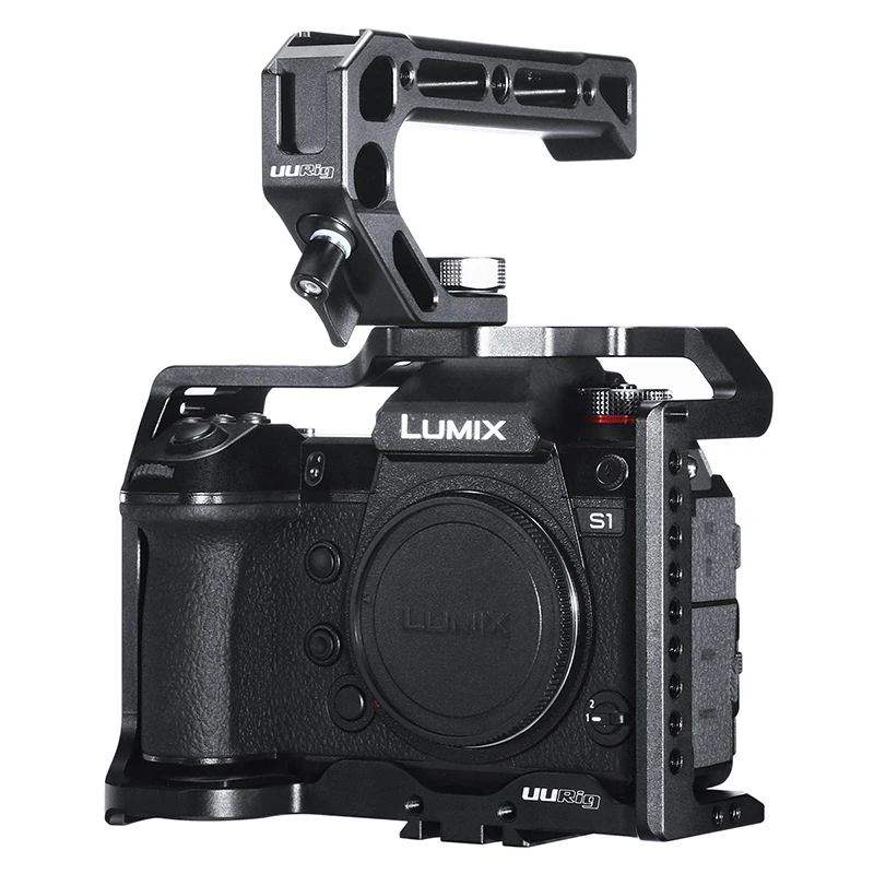UURig C-S1 камера клетка для Panasonic S1/S1R Lumix S1R S1 защитный корпус видео Vlog клетка Холодный башмак крепление 1/4 3/8 Arca