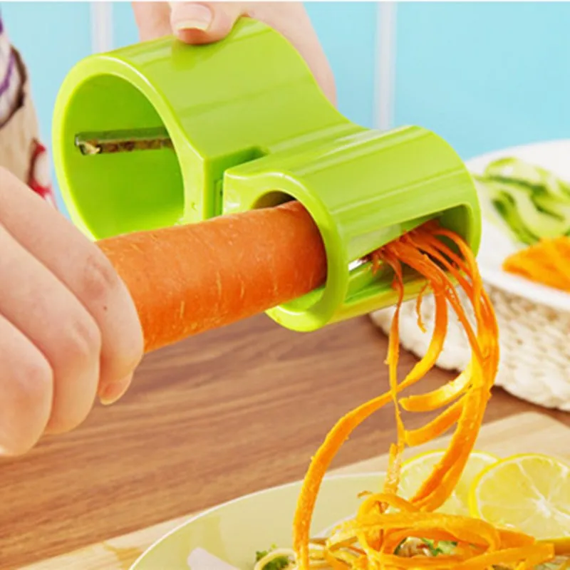

Vegetable Carrot Spiralizer Spiral Slicer With Sharpener Kitchen Cooking Tools