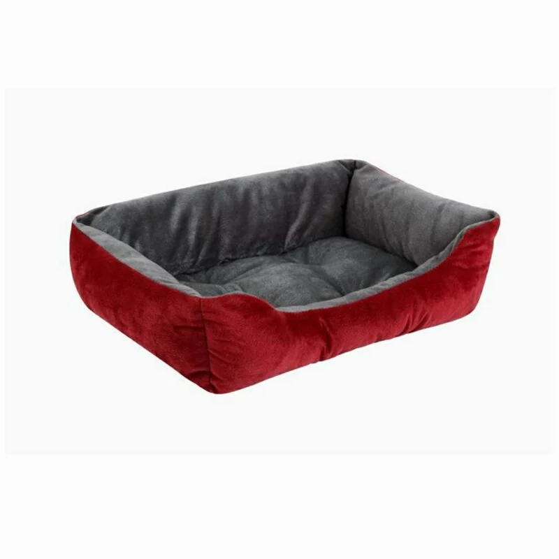 Мягкий коврик для кровати собаки в полоску, съемная кровать для домашних животных для больших собак и кошек, коврик для домашних животных, моющиеся товары для собак - Цвет: 02