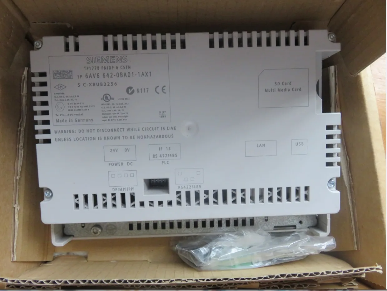 6AV6 642 0BA01 1AX1 TP177B PN/DP 6AV6642 STN Сенсорная панель ЧМИ новый или б/у оригинальный|hmi panel|hmi