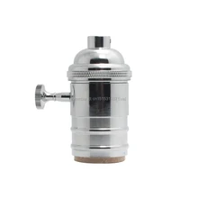 E26 E27 латунь edison держатель лампы с поворотный переключатель винтажные розетку