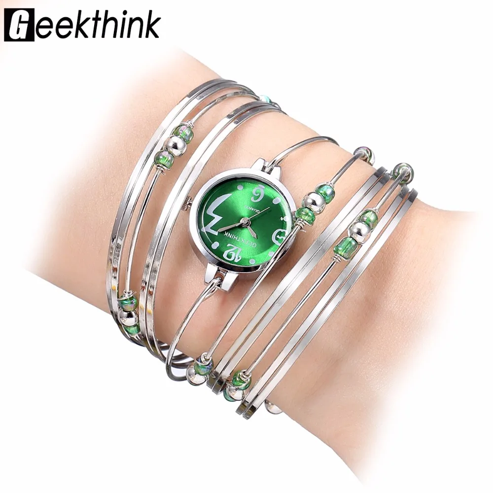 

GEEKTHINK Bohemian Style Luxury Brand Quartz Watch Women Bracelet Ladies Casual Dress Steel band Clock Female Girls Trending