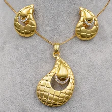 Sunny Jewelry изысканные комплекты бижутерии для женщин колье серьги кулон сплав кубический циркон капли воды для вечерние, свадебные, повседневные