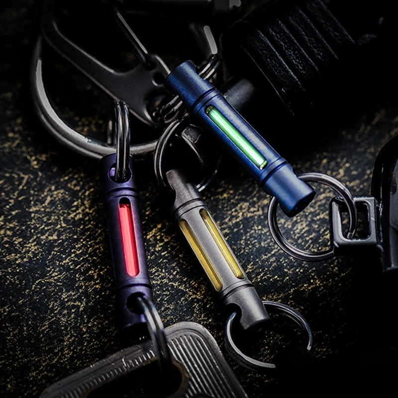 EDC Tritium Gas Tube car key ring wild survival equipment key connecting rod multi tools EDC Tritium Gas Tube car key ring wild survival equipment key connecting rod multi tools