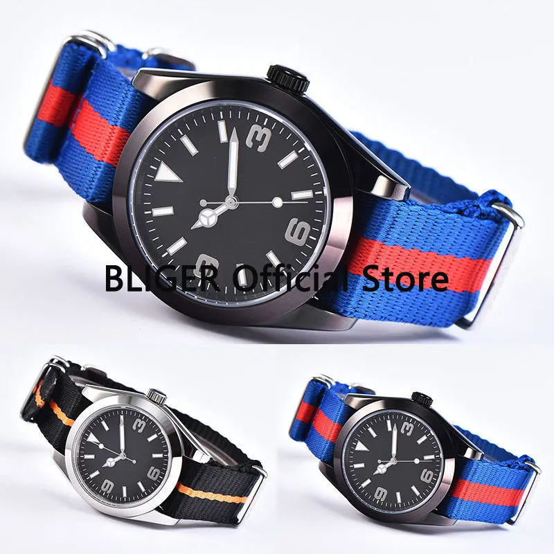 

Sapphire 40mm Black Sterile Dial Polished Bezel Luminous Marks Stainless Steel Case Miyota Automatic Movement Men's Watch P1601