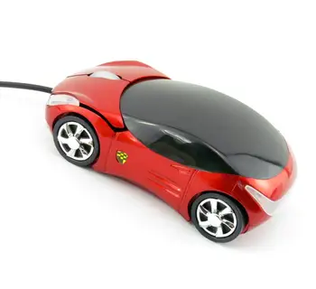 

New 3D Optical USB Wired Mouse Mice 800DPI Car Shape for PC Laptop Notebook Computer Black car-styling Mouse Red