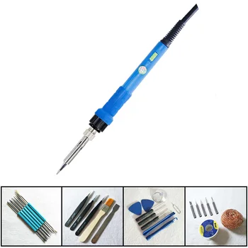 

YIHUA 947-III Adjustable With Temperature Control Switch Electric Soldering Iron Kit 60W Solder Tips Rework Welding Gun Tool