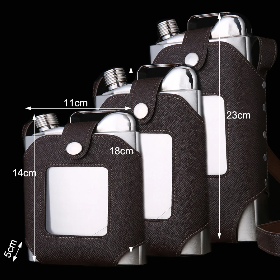 BIUBIUTUA 18oz 26oz 35oz фляги для виски Портативный Нержавеющая сталь большой Ёмкость
