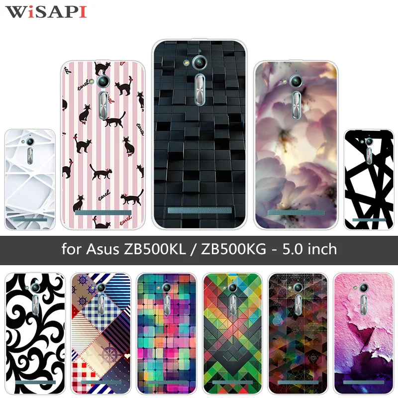 For Asus Zenfone Go ZB500KL ZB500KG Soft TPU for Silicon Bizarre Back Cover 5.0&quot Bag ZB500kl |