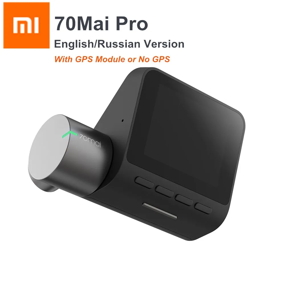 

Xiaomi 70mai Pro Car DVR Dash Camera 1944P GPS ADAS 140 Degree FOV Night Version Voice Control English/Russian Version