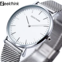 New ultra font b slim b font Top GEEKTHINK brand Quartz Watch Men Casual Business JAPAN