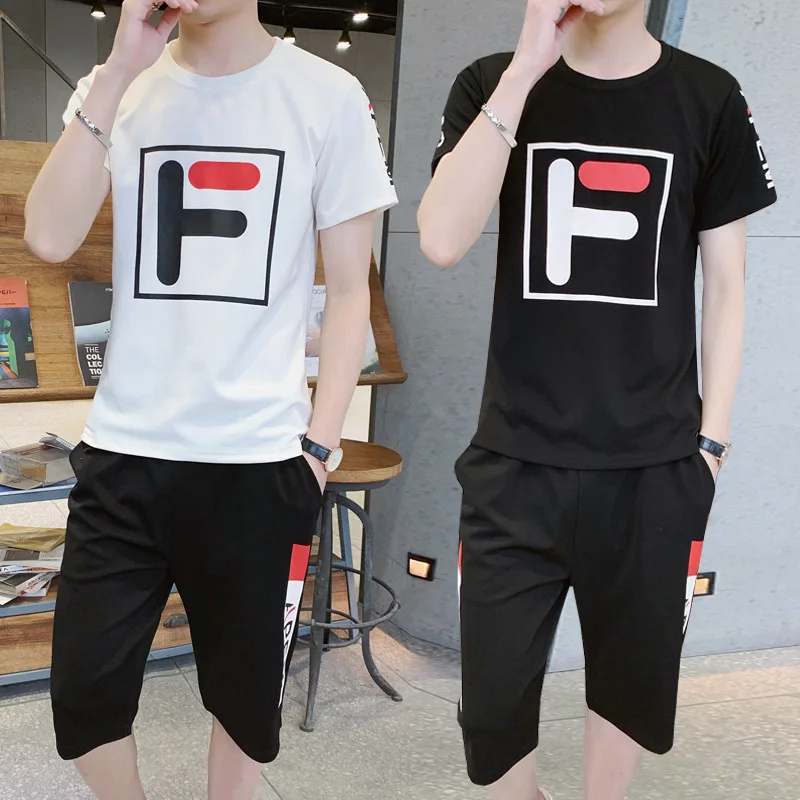 mens tracksuit shorts set