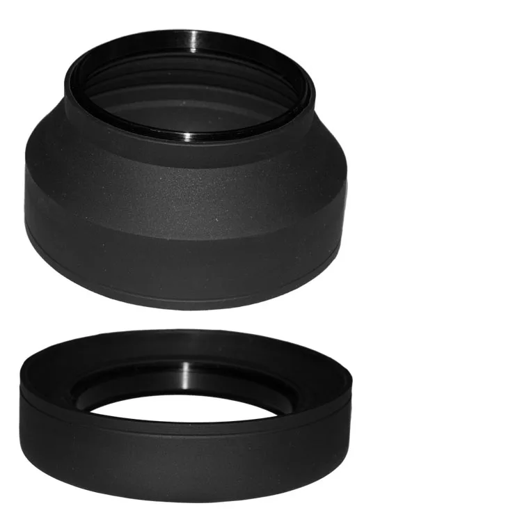 1000pc 58mm 3 in 1 stage 3 stage Rubber Collapsible lens hood for Canon