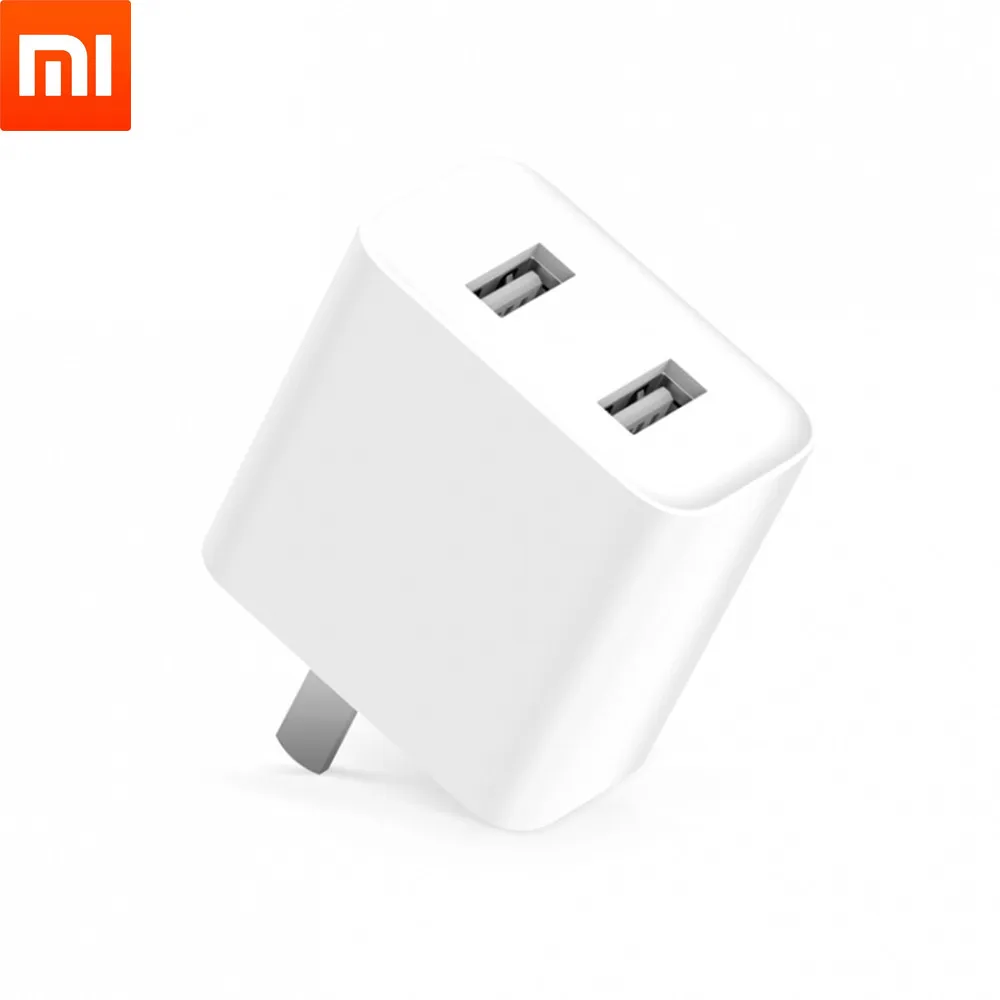 

Original Xiaomi Dual USB Charger Max 5V 3.6A QC3.0 BC1.2 AC100-240V Portable Charger Device For Phones For Power bank