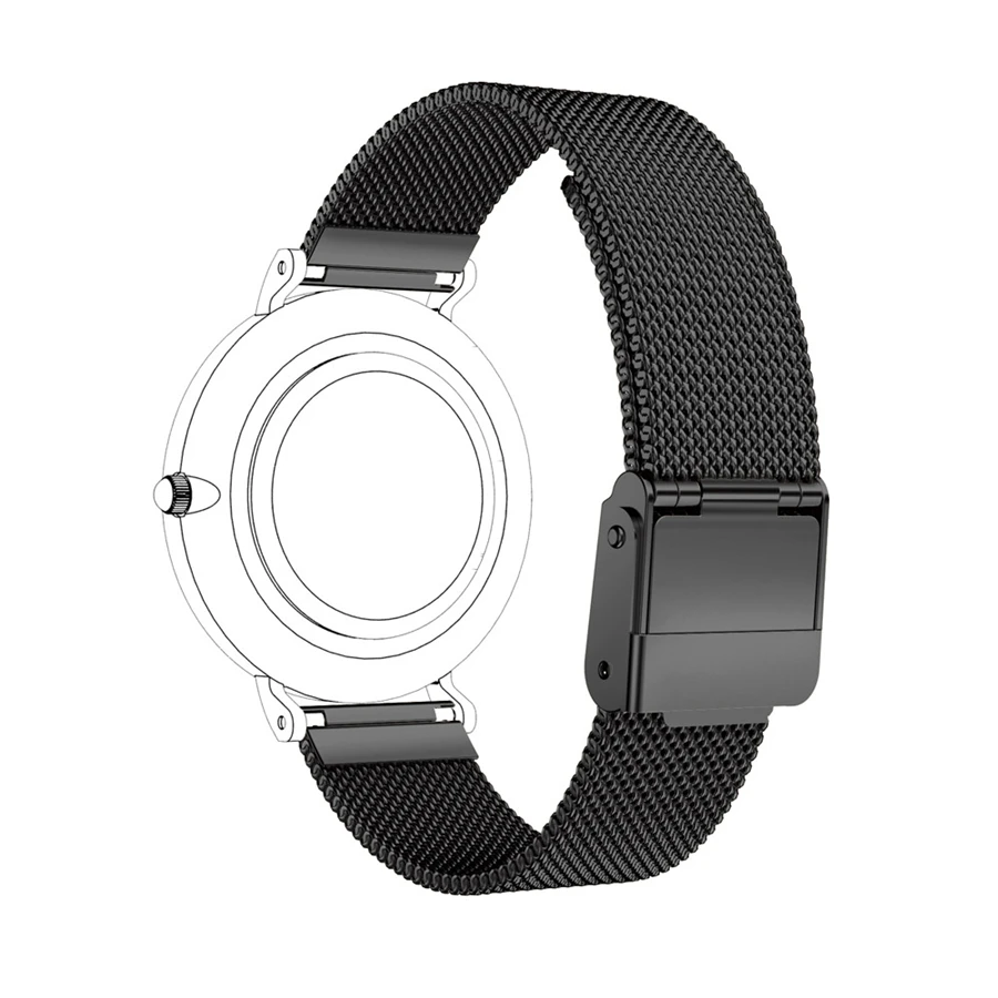 LANDFOX магнитный браслет из нержавеющей стали для Daniel Wellington Classic Petite 32 мм Smartwatches