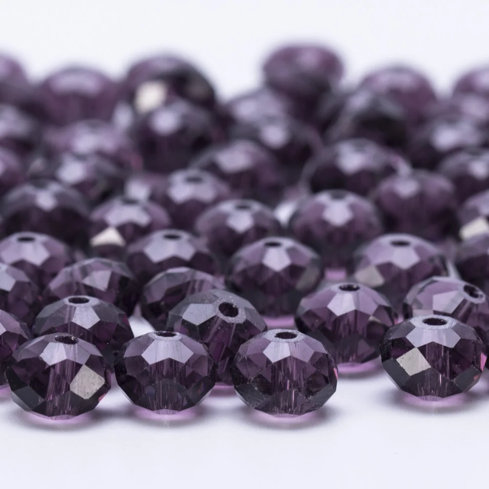 

4 6 8mm Crystal Loose Rondelle beads for Jewelry Making Diy Needlework AB Color Spacer Faceted Glass Beads Wholesale Z307