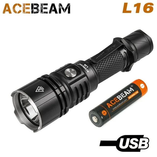 

ACEBEAM L16 XHP35 hi lamp 2000 lumens light flashlight 18650 direct long-range flashlight
