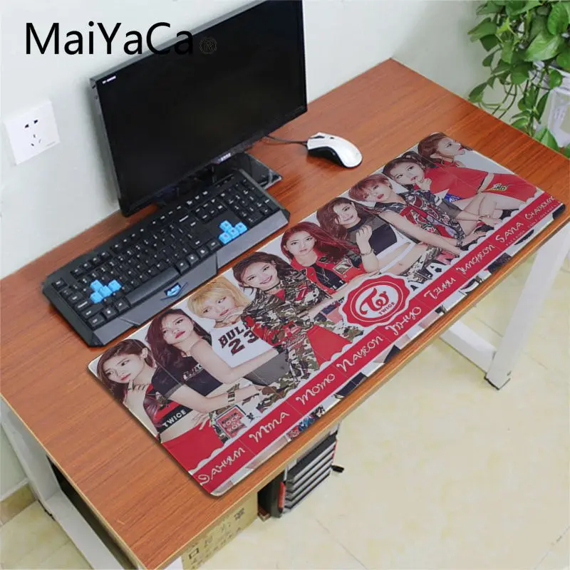 Удобный коврик для мыши Maiyaca двойная мина Kpop игровой скоростной клавиатуры
