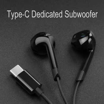 

Langsdom TYPE-C plug wired in-ear Earphone E6 for sports portable headset super bass TYPE C earphones E6U Typec with microphones