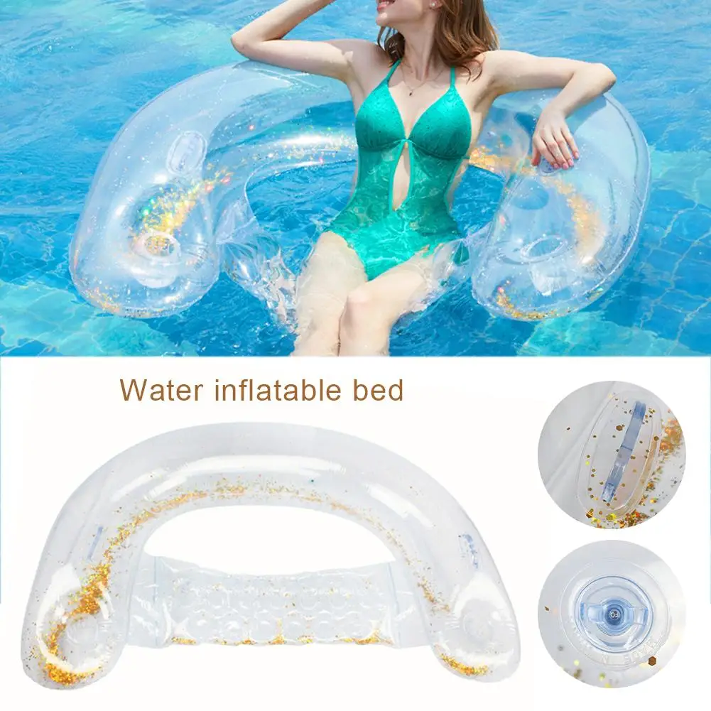 Best Water Inflatable Bed Beach Swimming Air Mattress Pool Floats Floating Lounge Sleeping Bed For Water Sports Party