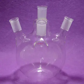 

2000ml,24/29,4-Neck,Flat Bottom Glass Flask,2L,Four Necks,Lab Chemistru Vessel