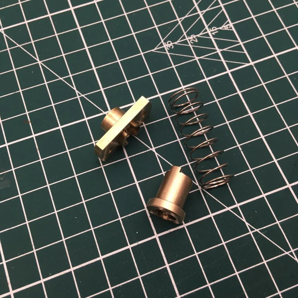 1 шт. CR-10/CR-10S ходового винта защита от люфта и латунной гайкой Весна нагрузки гайка