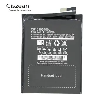 

Ciszean 10x 3.8V 4000 mAh Replacement C816105400L Battery For BLU Energy X E010Q Batterie Bateria Baterij Cell Phone Batteries
