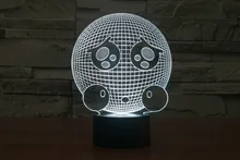 The new 7 color font b 3D b font USB creative Nightlight font b LED b