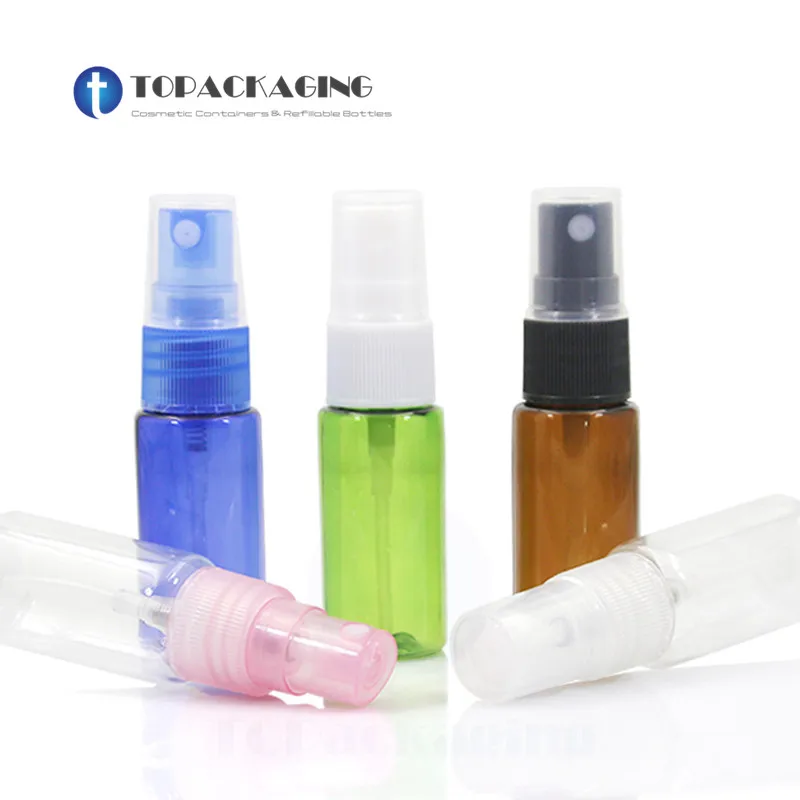 100 x 15ml Spray Bottle Empty Plastic Cosmetic Container Small Sample Perfume Fine Mist Atomizer Pump Makeup Parfum Refillable